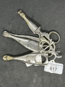 Corkscrews/Wine Collectables Advertising: Champagne wire cutting scissors, chromium plated