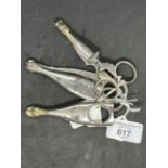 Corkscrews/Wine Collectables Advertising: Champagne wire cutting scissors, chromium plated