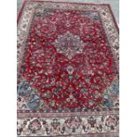 Carpets: 20th cent. Persian wool Hamadan Mahal. Approx. 13ft. x 9ft. 10ins.