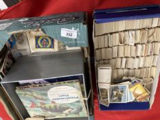 Cigarette & Trade Cards: The John William O'Brien Collection. Two boxes of mainly trade cards,