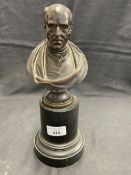19th cent. Bronze bust Duke of Wellington. Signed 'Marochetti. Pub. Nov 4 1852'. Height 6ins.