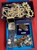 20th cent. Costume Jewellery: Brooches including Hollywood, and novelty styles, earrings, Carrs