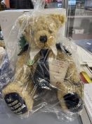 Collectors Bears: Hermann Concorde Celebration Bear Ltd, Ed. 1976, in original bag, boxed with