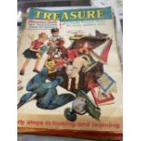 Comics: Treasure, 67 issues from No. 1, with free gift, 19th January 1963. Various dates to No.
