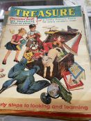 Comics: Treasure, 67 issues from No. 1, with free gift, 19th January 1963. Various dates to No.