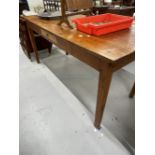 19th cent. Cherry wood French farmhouse table. L61½ins. x W28ins. x H29ins.