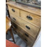 19th cent. Oak chest of drawers converted into a wine cabinet. 29ins. x 17ins.