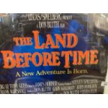 Film Posters: 'Land Before Time' 1988 USA audience original print NSS # 880127, double sided foyer