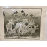 Russian Art: 20th cent. Prints, Alekseevich 'German' Mazurin, 'A Team of Five Noblemen', 25½ins x