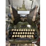 Early 20th cent. Oliver Typewriter No. 9. USA height 10ins. Plus mid 20th cent. Continental green