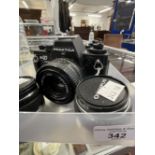 Cameras: Two Praktica analogue SLR cameras, the BC1 comes with a Penticon 1:1.8 f50mm lens fitted