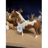 20th cent. Ceramics: Beswick Pinto Pony (skewbald) gloss.