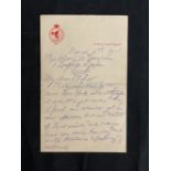 R.M.S. LUSITANIA: A good onboard letter written March 5th 1914 over four sides, excellent detail