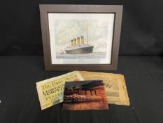 R.M.S. TITANIC: Original signed photograph by Kathy Bates (Molly Brown in James Cameron's movie