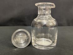 WHITE STAR LINE: First-Class vinegar/oil bottle, house flag engraved to top. 4½ins.