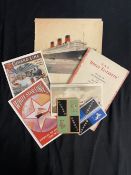 CUNARD: Album of mixed ephemera to include, Queen Mary/Queen Elizabeth first day covers, Queen