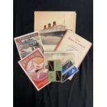 CUNARD: Album of mixed ephemera to include, Queen Mary/Queen Elizabeth first day covers, Queen
