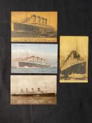 R.M.S. TITANIC: Post-disaster postcards. (4)