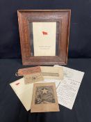 WHITE STAR LINE: Mixed Lot of ephemera to include, Teutonic menu 12-3-1906, Cedric letter card 16-