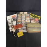 R.M.S. TITANIC & LINER: Mixed Lot to include, signed postcard by Millvina Dean, Harland and Wolff