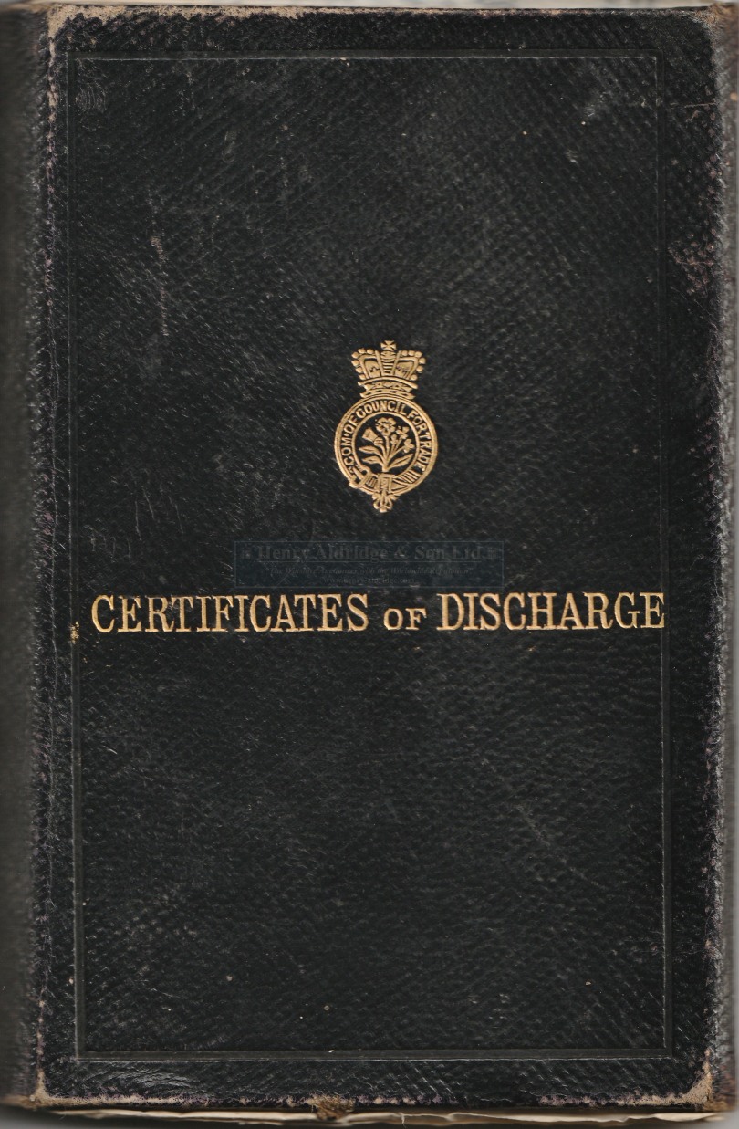 R.M.S. TITANIC: Frederick Dent Ray's Continuous Certificates of Discharge Books from 1898-1900, then - Image 3 of 4