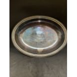 WHITE STAR LINE: Mappin and Webb electroplate oval serving dish marked with burgee to base.