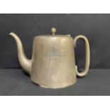 WHITE STAR LINE: Large Elkington plate teapot. 7½ins.