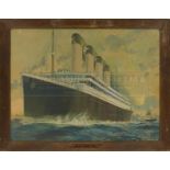 R.M.S. TITANIC: Montague Birrel Black, (1884-1940). Extremely rare and iconic lithographic pre-