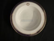 WHITE STAR LINE: Spode Oceanic Steam Navigation Company à la carte soup bowl decorated in the