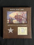 WHITE STAR LINE: 1928 Charles Birchill of Liverpool desk calendar. 7½ins. x 8ins.