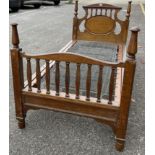 R.M.S. OLYMPIC: Extremely rare First-Class single oak bed from the Olympic's stateroom C30. The