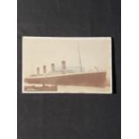 R.M.S. TITANIC: Unusual Willsteed of Southampton real photographic postcard of Titanic.
