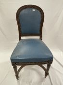 WHITE STAR LINE: R.M.S. Majestic mahogany dining chair.