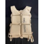 R.M.S. TITANIC: Life jacket made for Raise The Titanic with letter of authenticity from Charles