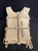 R.M.S. TITANIC: Life jacket made for Raise The Titanic with letter of authenticity from Charles