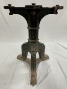 S.S. NOMADIC: Rare cast iron three legged table base similar to those used onboard R.M.S. Olympic,