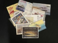 R.M.S. TITANIC: Survivor and descendant autographs, first day covers, etc. To include Beatrice