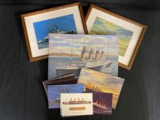 R.M.S. TITANIC: Pictures and prints by Simon Fisher (some limited edition) plus boxed presentation