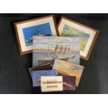 R.M.S. TITANIC: Pictures and prints by Simon Fisher (some limited edition) plus boxed presentation