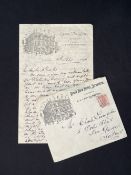 R.M.S. TITANIC: THE PASTOR JOHN HARPER ARCHIVE. Handwritten letter to Charles Livingstone from The