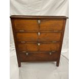 WHITE STAR LINE: R.M.S. Doric chest of four drawers each of fall front design. Ex White Star