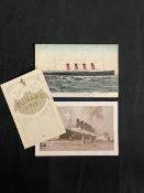 R.M.S. LUSITANIA: Pocket menu June 25th 1914, Lusitania postally used card 'How would you enjoy a