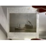 WHITE STAR LINE: Period R.M.S. Olympic positive and negative glass plates. 5½ins. x 4ins. and