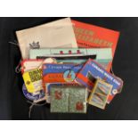 OCEAN LINER: Mixed Lot of Cunard and other collectables to include, two boxed packets of playing