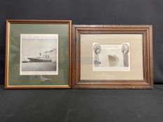 R.M.S. TITANIC: Period newspaper cutouts to include, 'A Unique Birthday Coincidence' by a