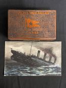 R.M.S. TITANIC: 20th Century English watercolour on paper of Titanic's Final Plunge. 10ins. x
