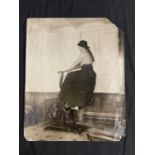 R.M.S. TITANIC: Rare Period photograph taken of Titanic's gymnasium showing a lady using the