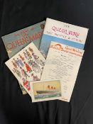 CUNARD: Mixed Lot of printed R.M.S. Queen Mary ephemera to include, menus and blank stationery.