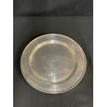 OCEAN LINER: International Mercantile Marine silver plated serving tray. 14ins.