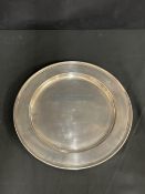 OCEAN LINER: International Mercantile Marine silver plated serving tray. 14ins.